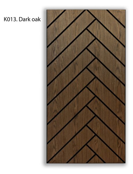 Freja parketta mintás akusztikus falipanel 120x60x0,9cm - világos tölgy - sötét tölgy