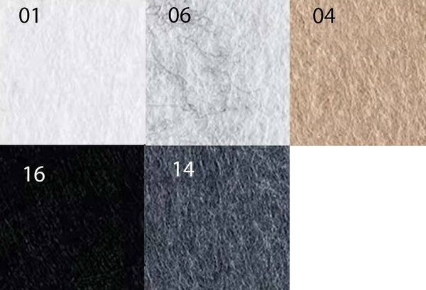 Bilnora asztal elválasztó hullámos akusztikai paraván 120x40x1.2cm - 2 mintájú - 1 fehér , 3 mintájú , L Clip