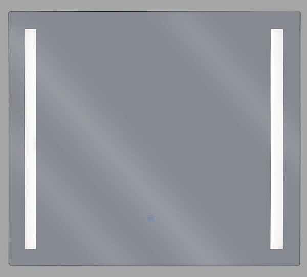 LED fürdőszobai tükör LIRAC 70 cm 60 cm Ezüst