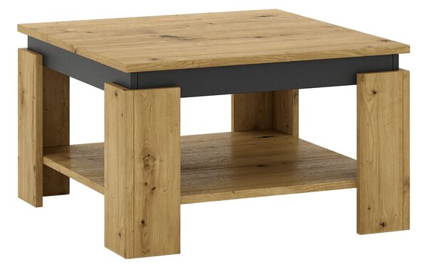 Dohányzóasztal LEMSY (artisan tölgy + grafit)