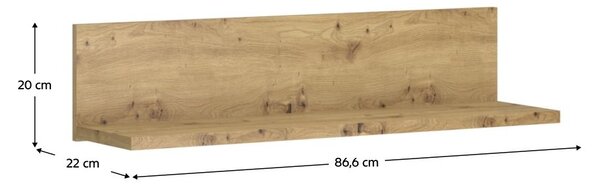 Falipolc IRON (artisan tölgy)