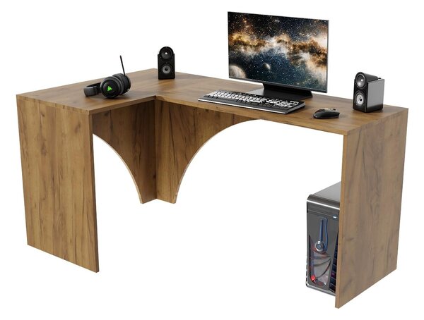 Sarok pc asztal Uhlominn (arany craft)