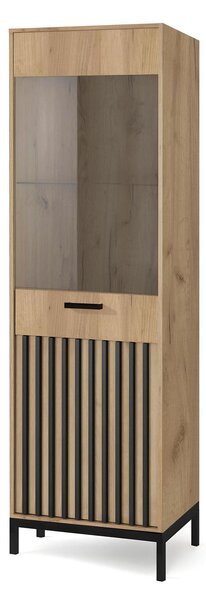 Vitrin Lamello W1 (craft tölgy + fekete)