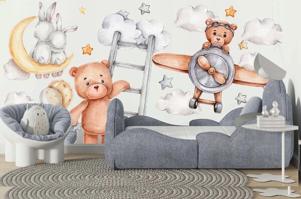 Kiváló minőségű gyermek falmatrica egy titokzatos történet a gyermekek számára 60 x 120 cm