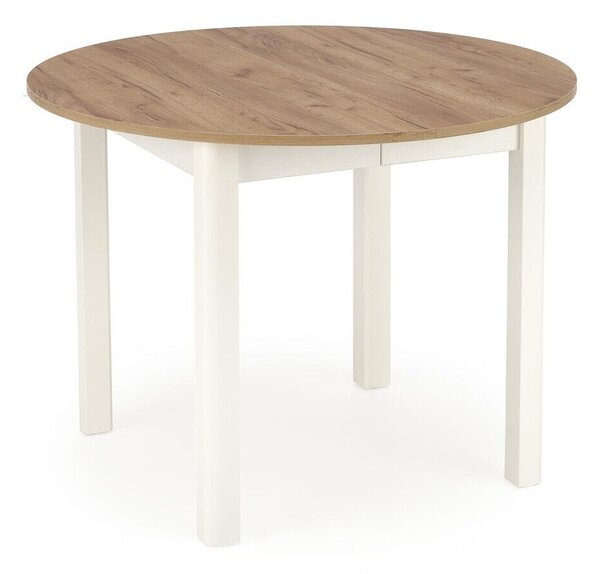 Asztal Houston 961, 76cm, Craft tölgy, Fehér