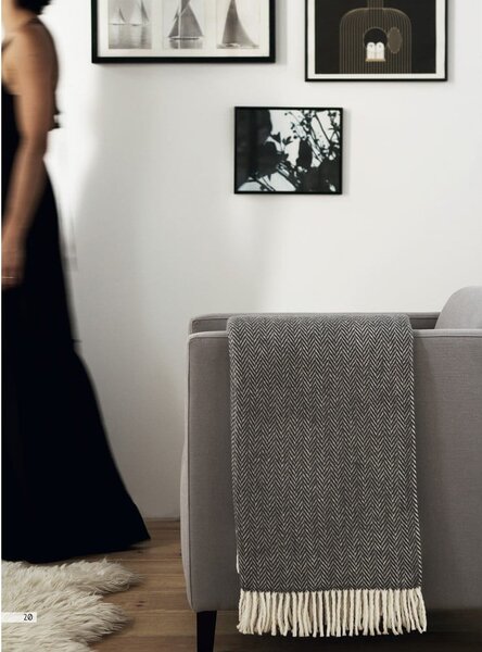 Skyline terrakottavörös pléd, 140 x 180 cm - Euromant