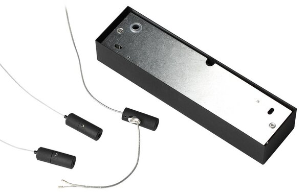 IDEAL LUX Ideal Lux LED függesztett lámpa Oracle Slim 90 x cm fekete 3000 K, Fekete, Nappali / Étkező, Alumínium, Modern