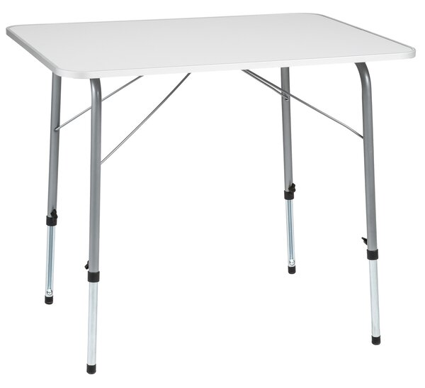 Tectake 402173 összecsukható alumínium kemping asztal 80x60x68 cm - szürke