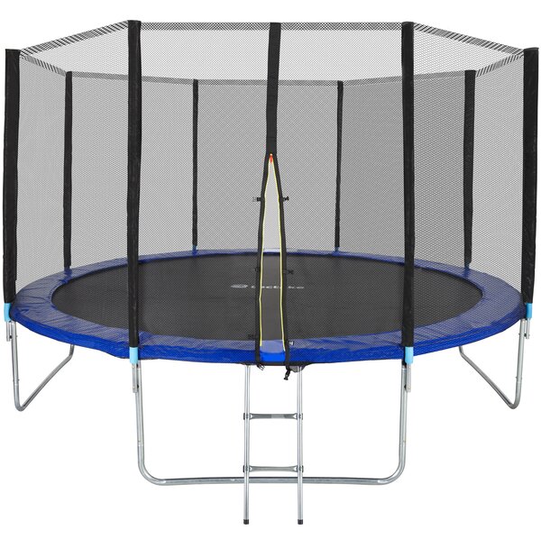 Tectake 403520 trambulin biztonsági hálóval - 396 cm