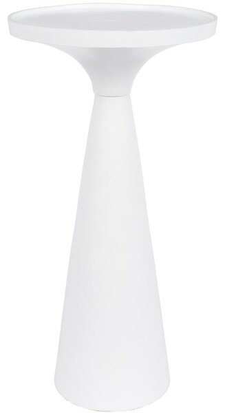 Fehér kerek fém oldalasztal ZUIVER FLOSS 28 cm