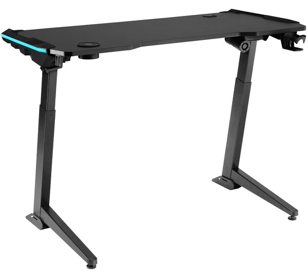 Tectake 404317 hemingway állítható magasságú íróasztal - fekete