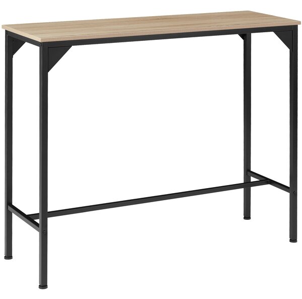 Tectake 404339 bárasztal kerry industrial 120x40x100,5cm - könnyű fa, tölgy sonoma