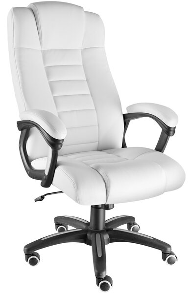 Tectake 404390 luxus vezetői szék - fehér