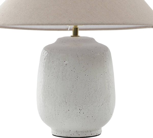 Lucande asztali lámpa Thalorin, magasság 47 cm, fehér, kerámia, Fehér / opál, Nappali / Étkező, Kerámia, Skandináv