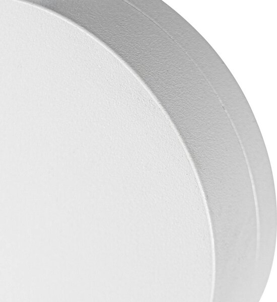 Lindby LED-es reflektor 48 V Lumaro, fehér, Ø 7,3 cm, alumínium,, dimmelhető, Fehér / opál, Nappali / Étkező, Alumínium, Modern