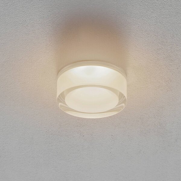 Wever & Ducré Lighting WEVER DUCRÉ Mirbi IP44 1.0 LED-es süllyesztett lámpa kerek, dimmelhető, Fehér / opál, Fürdőszoba, Műanyag, Dizájn