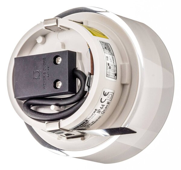 Wever & Ducré Lighting WEVER DUCRÉ Mirbi IP44 1.0 LED-es süllyesztett lámpa kerek, dimmelhető, Fehér / opál, Fürdőszoba, Műanyag, Dizájn