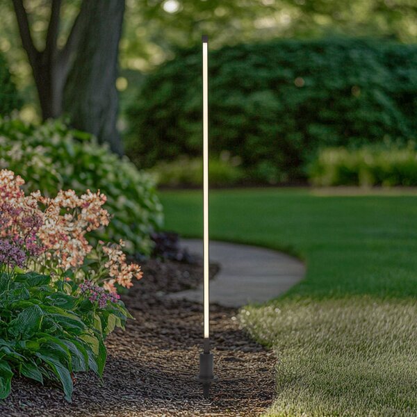 Lindby LED ösvény világítás Neano, 120 cm, fekete, fém, IP65, Fekete, Alumínium, Modern