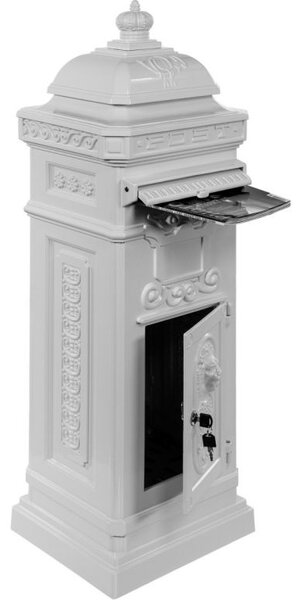 STILISTA Antik postaláda 102,5 x 34 x 30 cm fehér