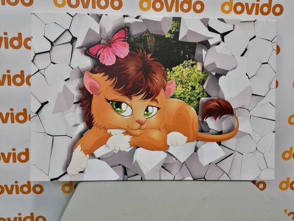 Kép aranyos oroszlán kölyök