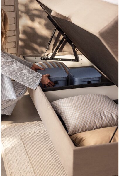 Kék ágyneműtartós boxspring ágy 160x200 cm Elva Bold – Bonami Selection