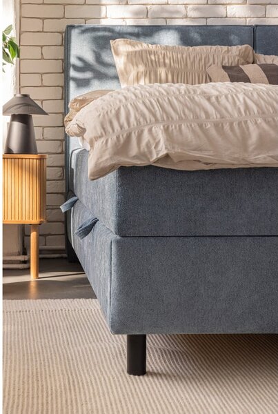 Kék ágyneműtartós boxspring ágy 160x200 cm Elva Bold – Bonami Selection