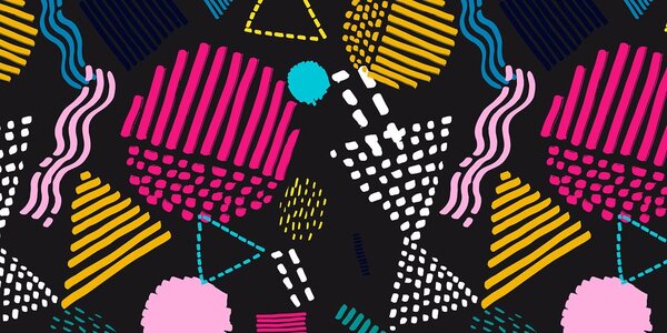 Kép modern Memphis minta