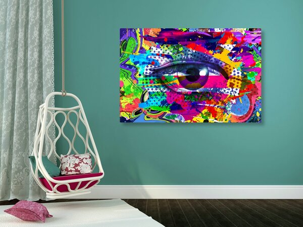Kép emberi szem pop art stílusban
