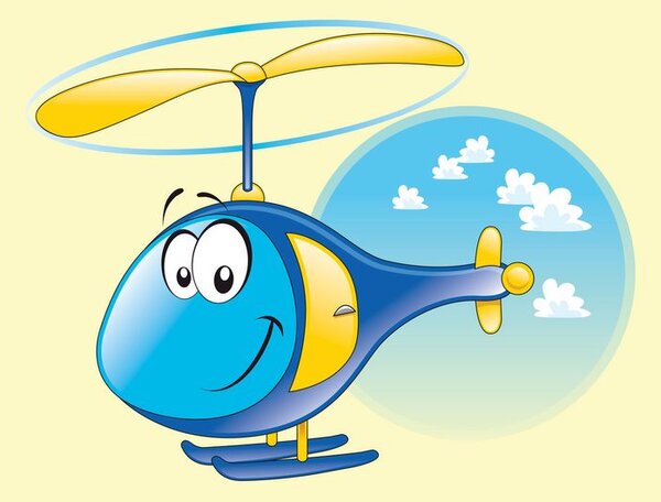 Kép helikopter a felhőkben