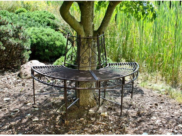 Fekete fém kerti pad Narvi - Garden Pleasure