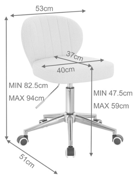 HR193K Latte modern boucle szék arany lábbal