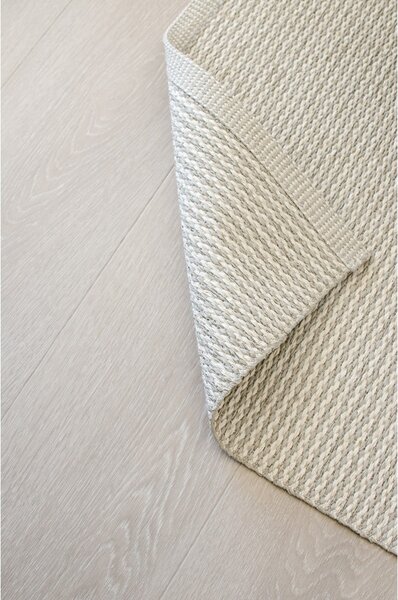 Krémszínű kültéri-beltéri szőnyeg 140x200 cm Mono Linen Vanilla – Pappelina