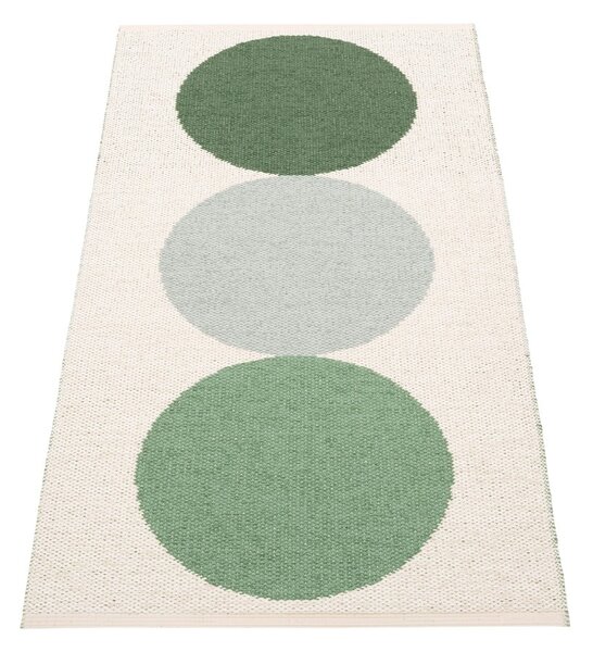 Zöld-krémszínű kültéri-beltéri szőnyeg 70x140 cm Otto Herb – Pappelina