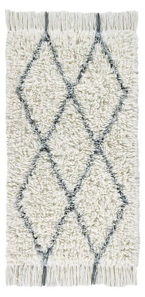 Krémszínű mosható kézi szövésű gyapjú szőnyeg 80x140 cm Berber Soul – Lorena Canals