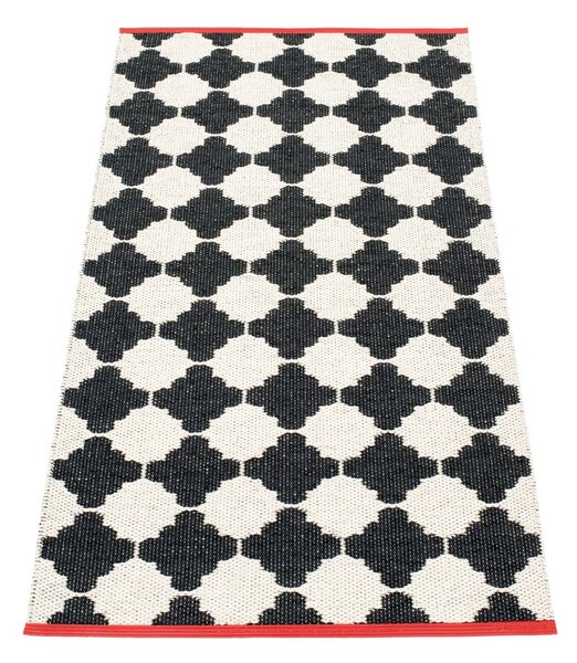 Fekete-fehér kültéri-beltéri futószőnyeg 70x150 cm Marre Black Coral – Pappelina