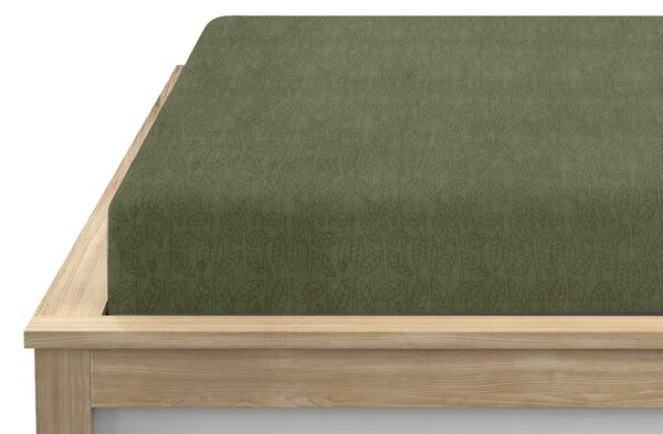 GRENA 90x200 cm zöld mikropüss lepedő