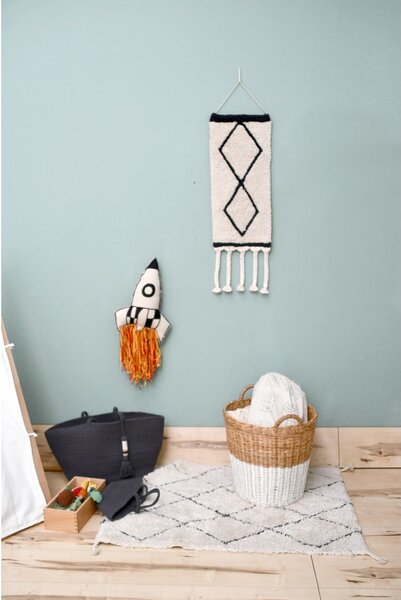 Krémszínű mosható kézi szövésű pamut szőnyeg 70x100 cm Mini Bereber – Lorena Canals