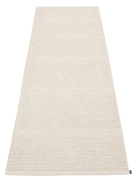 Krémszínű kültéri-beltéri futószőnyeg 70x200 cm Mono Linen Vanilla – Pappelina