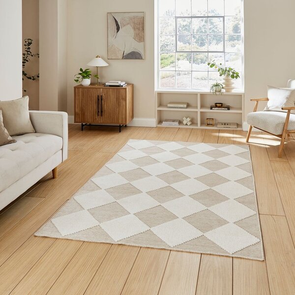 Fehér-bézs mosható szőnyeg 160x230 cm Lyna Beige&White – Think Rugs