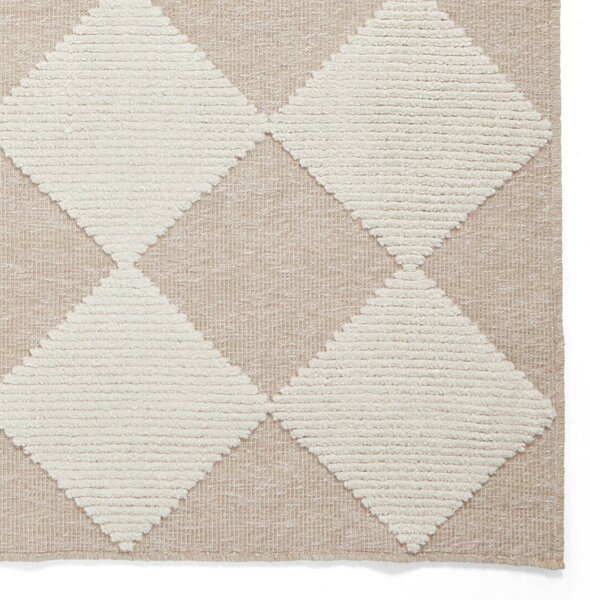 Fehér-bézs mosható szőnyeg 160x230 cm Lyna Beige&White – Think Rugs