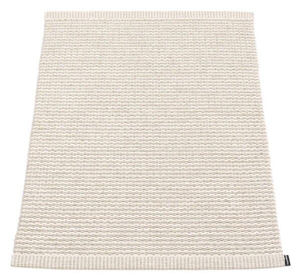 Krémszínű kültéri-beltéri szőnyeg 60x85 cm Mono Linen Vanilla – Pappelina