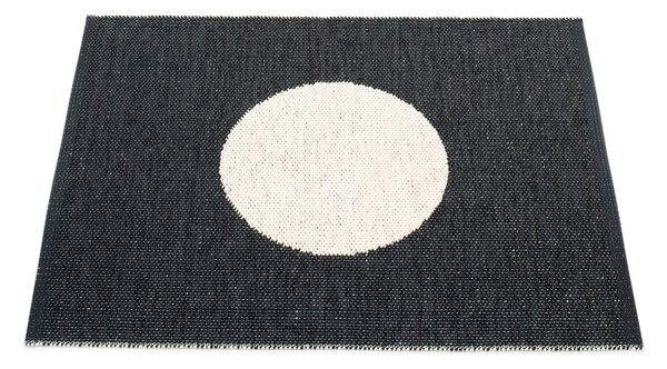 Fekete-fehér kültéri-beltéri szőnyeg 70x90 cm Vera Black – Pappelina
