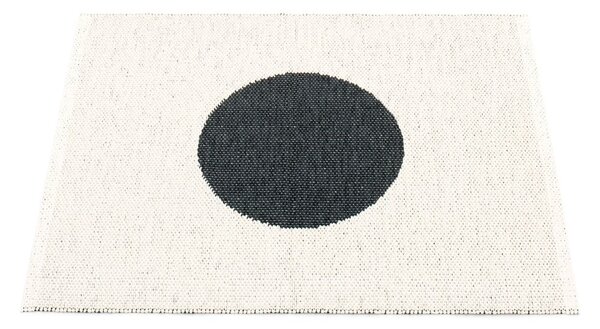 Fekete-fehér kültéri-beltéri szőnyeg 70x90 cm Vera Black – Pappelina