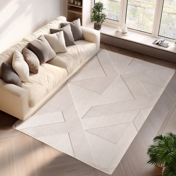 Krémszínű mosható szőnyeg 140x200 cm Pompei 1613 – Ayyildiz Carpets