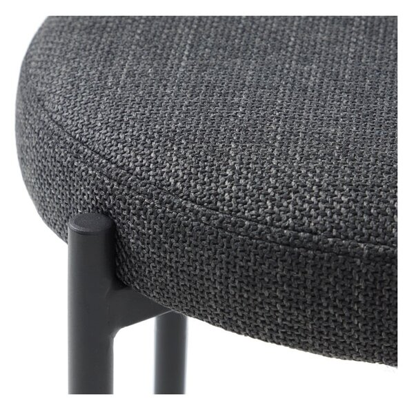 Sötétszürke fém ülőke Pelican – Unique Furniture