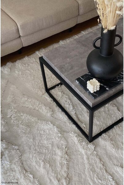 Fehér mosható kézi szövésű gyapjú szőnyeg 170x240 cm Enkang Ivory – Lorena Canals