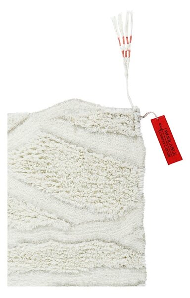 Fehér mosható kézi szövésű gyapjú szőnyeg 170x240 cm Enkang Ivory – Lorena Canals