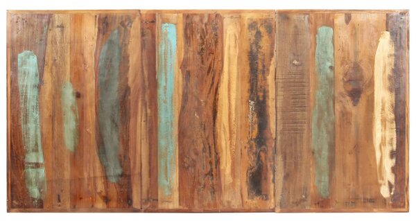Tömör újrahasznosított fa étkezőasztal 180 x 90 x 76 cm