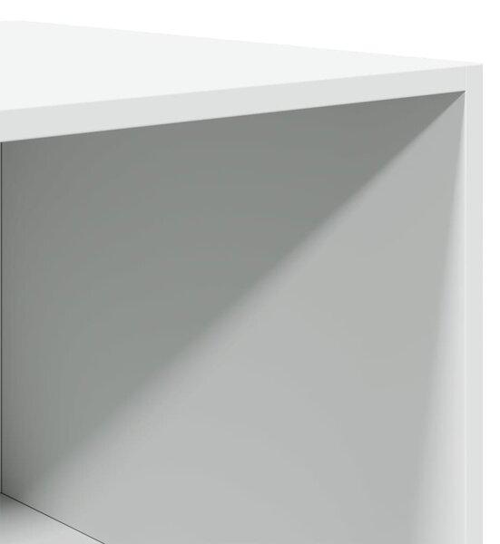Fehér szerelt fa ruhásszekrény 100 x 50 x 200 cm