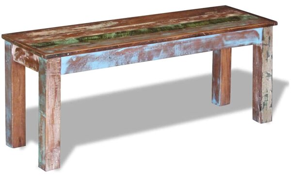 Tömör újrahasznosított fa pad 110 x 35 x 45 cm